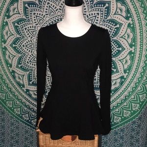 Carmen Marc Valvo Peplum Blouse